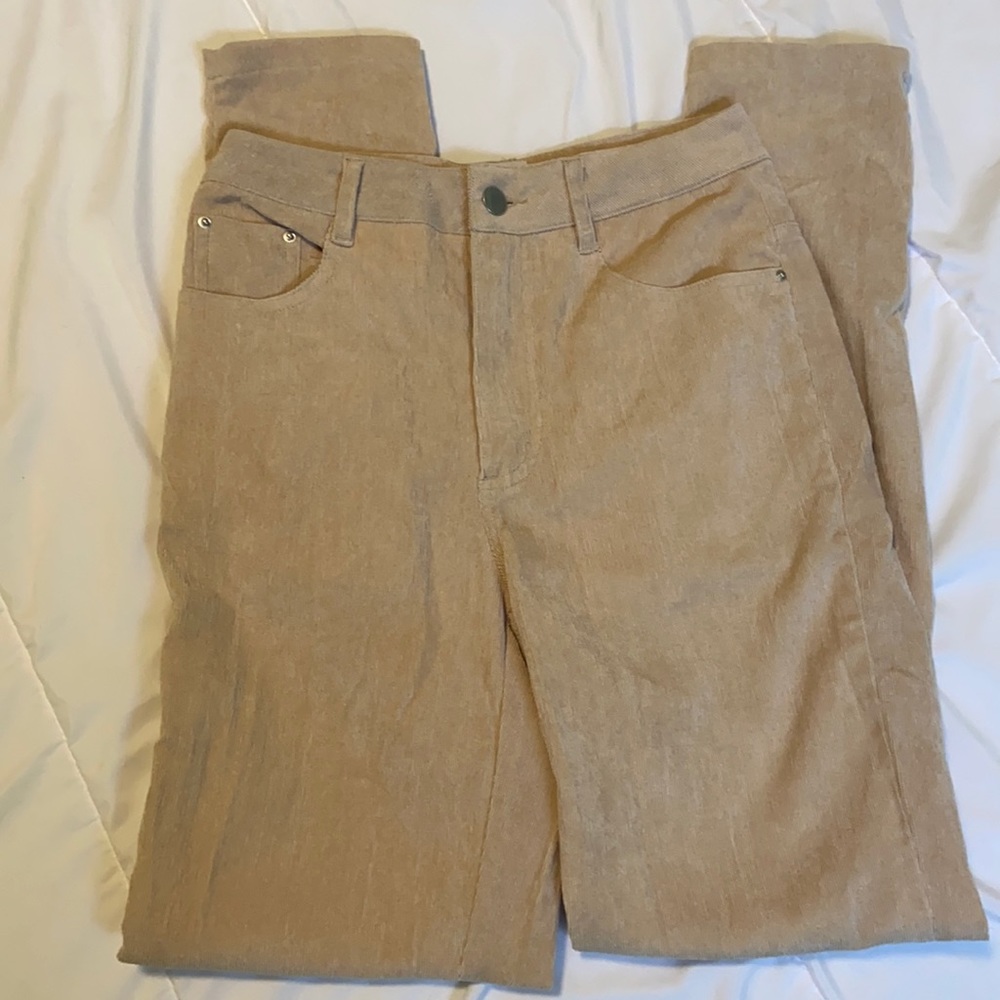 Princess Polly tan corduroy pant